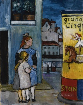 Expresionismo Painting - hermanas niñas Marianne von Werefkin Expresionismo